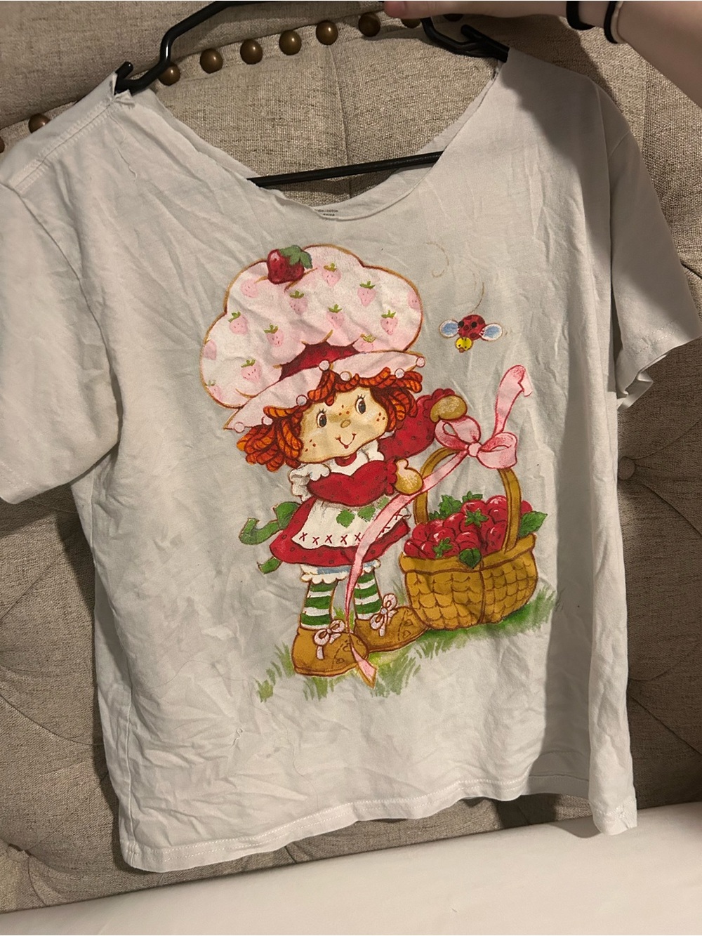 Strawberry Shortcake Print Tee - White